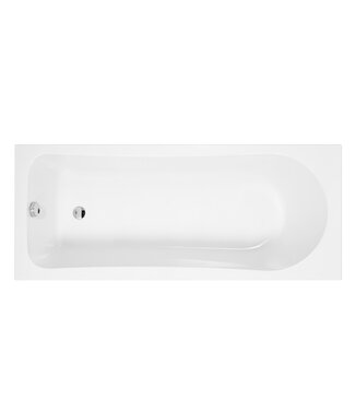 ALONI Creavit Pearl acryl inbouw ligbad 170x70 cm hoogglans Wit met badpoten excl. ombouw