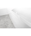 Half Vrijstaand bad Diamond Ovaal 80x170x58cm Glasvezelversterkt Acryl Glans Wit met Badwaste en Overloop