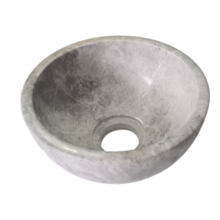 Mini waskom Tundra Grijs Fonteinkom marmer 20x9,5cm