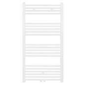Handdoekradiator Girne Mat Wit Geborsteld 120x60 cm 616 WATT Midden aansluiting