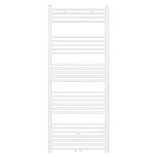 Handdoekradiator Girne Mat Wit Geborsteld 160x60 cm 828 WATT Midden aansluiting