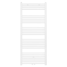 Handdoekradiator Girne Mat Wit Geborsteld 160x60 cm 828 WATT Midden aansluiting