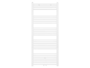 Handdoekradiator Girne Mat Wit Geborsteld 160x60 cm 828 WATT Midden aansluiting