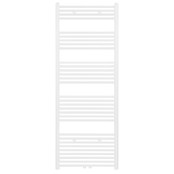 Handdoekradiator Girne Mat Wit Geborsteld 180x60 cm 944 WATT Midden aansluiting