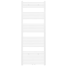 Handdoekradiator Girne Mat Wit Geborsteld 180x60 cm 944 WATT Midden aansluiting