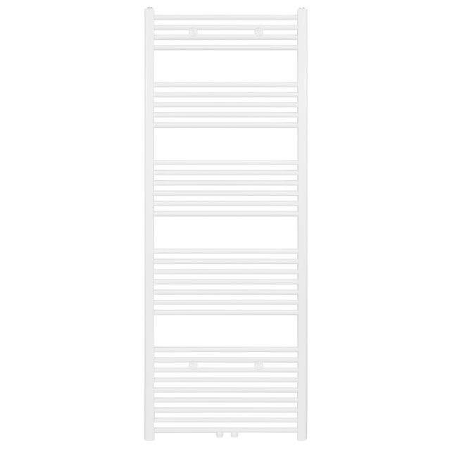 Handdoekradiator Girne Mat Wit Geborsteld 180x60 cm 944 WATT Midden aansluiting