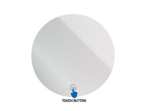 Ronde badkamerspiegel Omega Ø 80cm met Led-Verlichting