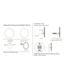 Ronde badkamerspiegel Omega Zwart Ø 80cm met Led-Verlichting