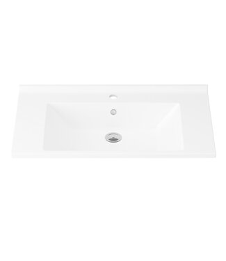ALONI Wastafel Hayat 80x45cm Keramiek met kraangat glans wit