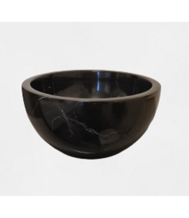 SANI-SUPPLY Parro fontein planchet set Zwart Cinci met marmer fonteinkom Zwart