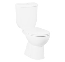 Staand toilet met bidet Sedef S-trap Wit OA incl. toiletbril softclose