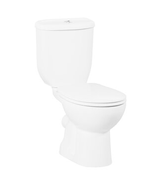 CREAVIT Staand toilet met bidet Sedef P-trap Wit PK incl. toiletbril softclose