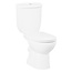 CREAVIT Staand toilet met bidet Sedef S-trap Wit PK incl. toiletbril softclose