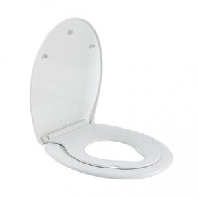 Toiletbril Family Dubbele Toiletzitting Softclose en Quickrelease Wit
