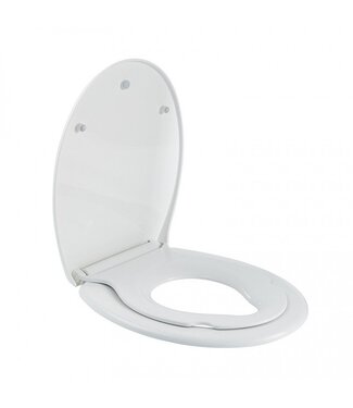 Toiletbril Family Dubbele Toiletzitting Softclose en Quickrelease Wit