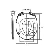 Toiletbril Family Dubbele Toiletzitting Softclose en Quickrelease Wit