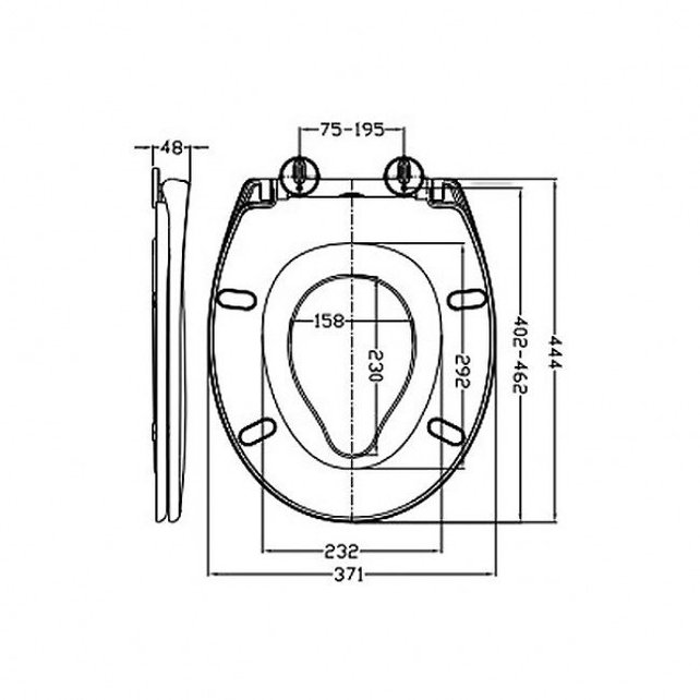 Toiletbril Family Dubbele Toiletzitting Softclose en Quickrelease Wit