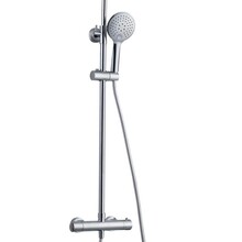 Regendouche set Chicago opbouw rond chroom Hoogte verstelbaar Compleet Ø25cm