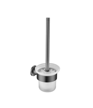 ALONI Toiletborstelhouder Mila Gunmetal met toiletborstel