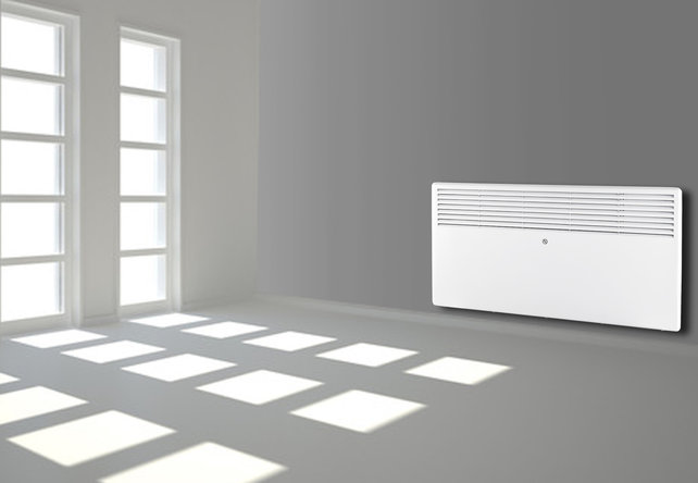 Elektrische Kachel radiator Belrad Wit 45x45x12cm 1000 watt Muur/vloer met plug