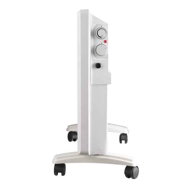 Elektrische Kachel radiator Belrad Wit 45x45x12cm 1000 watt Muur/vloer met plug