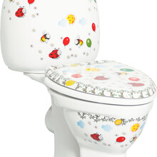 Staand Kindertoilet KidsParty DuoBlok PK Rimfree incl. WC-Bril - Kinder sanitair Compleet