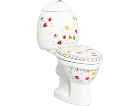Staand Kindertoilet KidsParty DuoBlok PK Rimfree incl. WC-Bril - Kinder sanitair Compleet