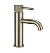 Wastafelkraan Opbouw Ribbed Geborsteld goud wastafel mengrkaan laag Wastafelkraan Opbouw Ribbed Geborsteld goud wastafel mengrkaan laag