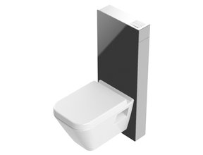 Opbouwreservoir Wilco Zwart glas 100x41x12 cm Opbouw sanitair module