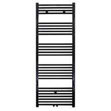Handdoekradiator 160x60 cm Zwart 828Watt Midden Aansluiting Designradiator Aloni Girne