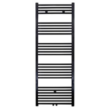 Handdoekradiator 160x60 cm Zwart 828Watt Midden Aansluiting Designradiator Aloni Girne