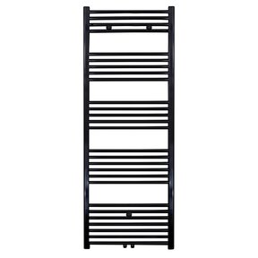 Handdoekradiator 160x60 cm Zwart 828Watt Midden Aansluiting Designradiator Aloni Girne
