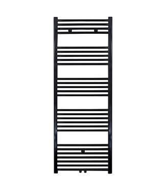 BELRAD Handdoekradiator 160x60 cm Zwart 828Watt Midden Aansluiting Designradiator Aloni Girne