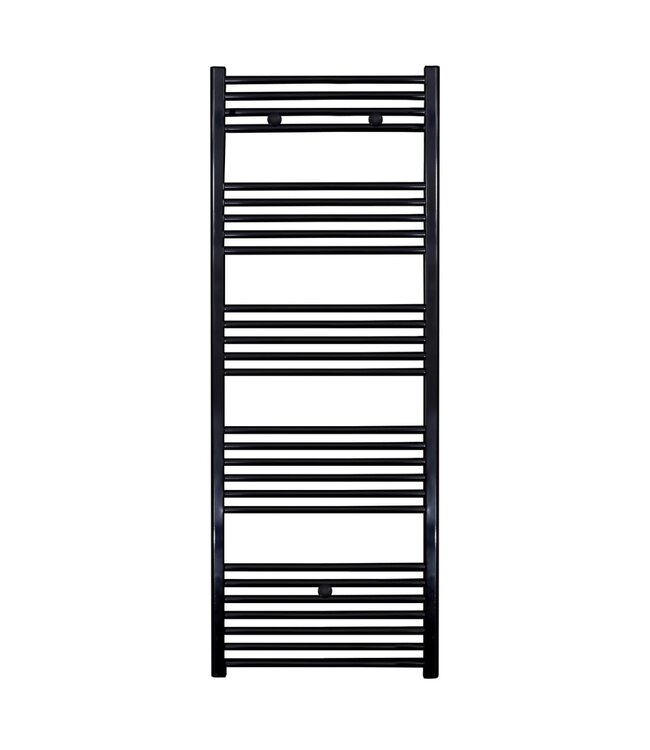 Handdoekradiator 160x60 cm Zwart 828Watt Midden Aansluiting Designradiator Aloni Girne