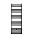 BELRAD Handdoekradiator 160x60 cm Zwart 828Watt Midden Aansluiting Designradiator Aloni Girne