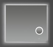 Badkamerspiegel Rosie 100 cm met Make-Up Spiegel en Spiegelverwarming Dimbare LED-Verlichting 100x70x2,5 cm