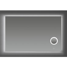 Badkamerspiegel Rosie 100 cm met Make-Up Spiegel en Spiegelverwarming Dimbare LED-Verlichting 100x70x2,5 cm