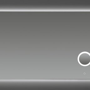 Badkamerspiegel Rosie 100 cm met Make-Up Spiegel en Spiegelverwarming Dimbare LED-Verlichting 100x70x2,5 cm