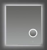 Badkamerspiegel Rosie 100 cm met Make-Up Spiegel en Spiegelverwarming Dimbare LED-Verlichting 100x70x2,5 cm