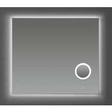 Badkamerspiegel Rosie 80 cm met Make-Up Spiegel en Spiegelverwarming Dimbare LED-Verlichting 80x70x2,5 cm