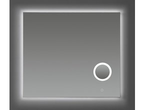 Badkamerspiegel Rosie 80 cm met Make-Up Spiegel en Spiegelverwarming Dimbare LED-Verlichting 80x70x2,5 cm