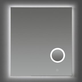 Badkamerspiegel Rosie 60 cm met Make-Up Spiegel en Spiegelverwarming Dimbare LED-Verlichting 58x80x2,5 cm