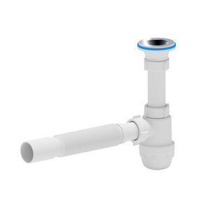 Flexibele bekersifon kunststof met crepine Ø40cm