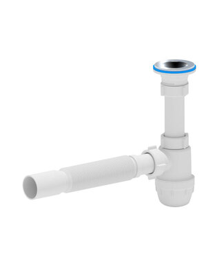 CREAVIT Flexibele bekersifon kunststof met crepine Ø40cm