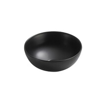 Waskom Mini Parro 20x9cm Keramiek Zwart Mat Rond Opbouw