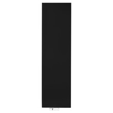 Designradiator Vertex Plan Zwart Mat 180x50cm 1743 Watt T22 Vlak Vertical Paneelradiator
