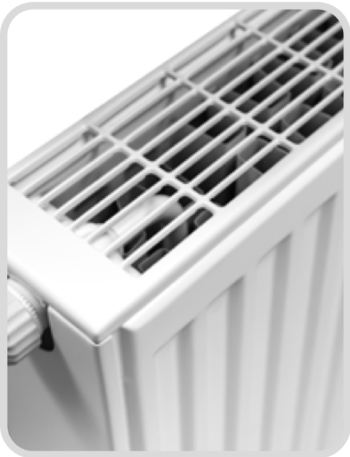 Radiatorombouw 40x220 cm Smooth vlakke voorplaat RAL-9016