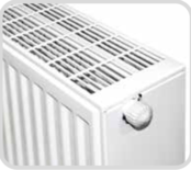 Radiatorombouw 70x80 cm Smooth vlakke voorplaat RAL-9016