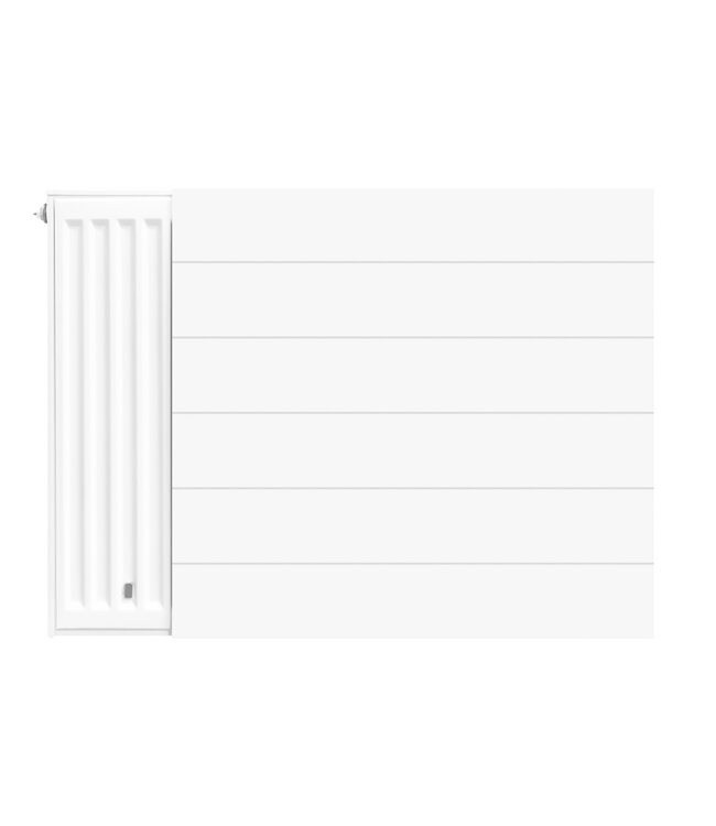 Radiatorombouw 50x70 cm Lijn vlakke voorplaat RAL-9016