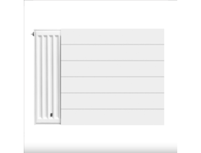 Radiatorombouw 50x140 cm Lijn vlakke voorplaat RAL-9016